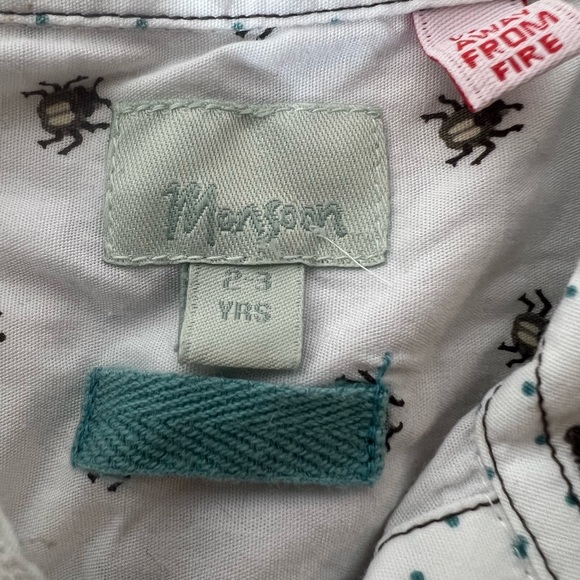 Boys button up bug shirt cotton - Picture 2 of 3